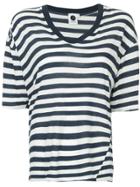 Bassike Relaxed Striped T-shirt - White