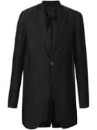 Rick Owens Casual Blazer, Men's, Size: 48, Black, Cotton/silk/viscose/cupro