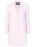 Les Copains Single Breasted Coat - Pink