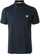 Moncler Logo Polo Shirt, Men's, Size: M, Blue, Cotton