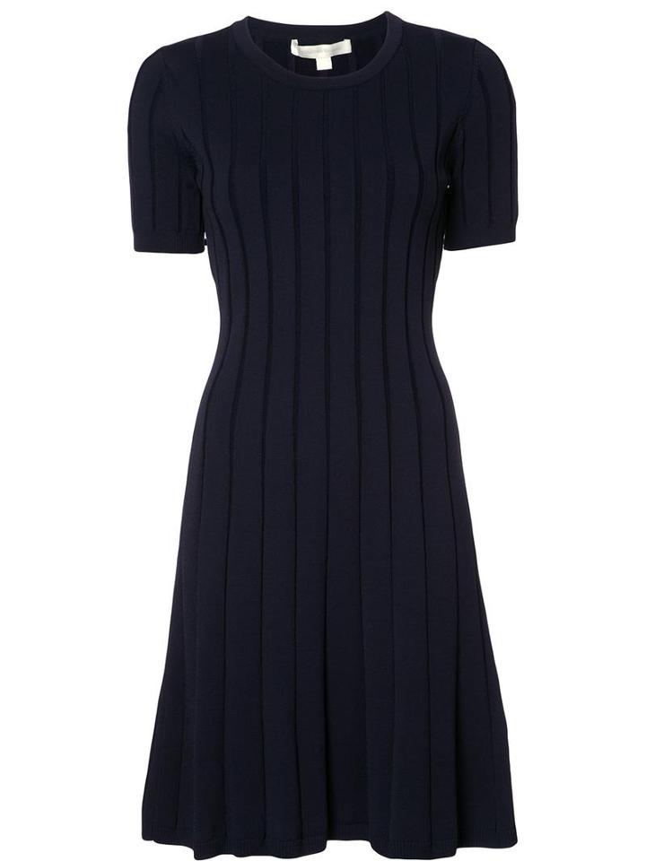 Jonathan Simkhai Pleated Striped Dress, Women's, Size: Large, Blue, Rayon/nylon