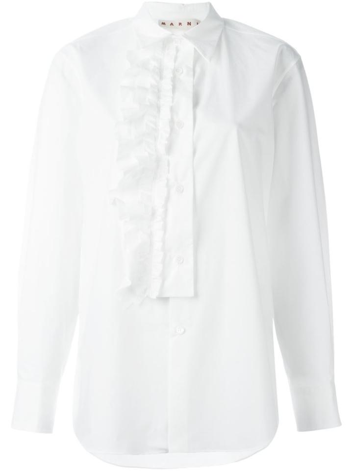 Marni 'camau' Shirt, Women's, Size: 40, White, Cotton