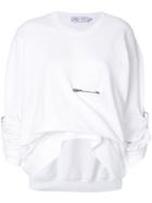 Act N&deg;1 Gathered Safety Pin Sweatshirt - White
