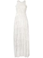 Lanvin Pre-owned Long Lace Dress - Neutrals