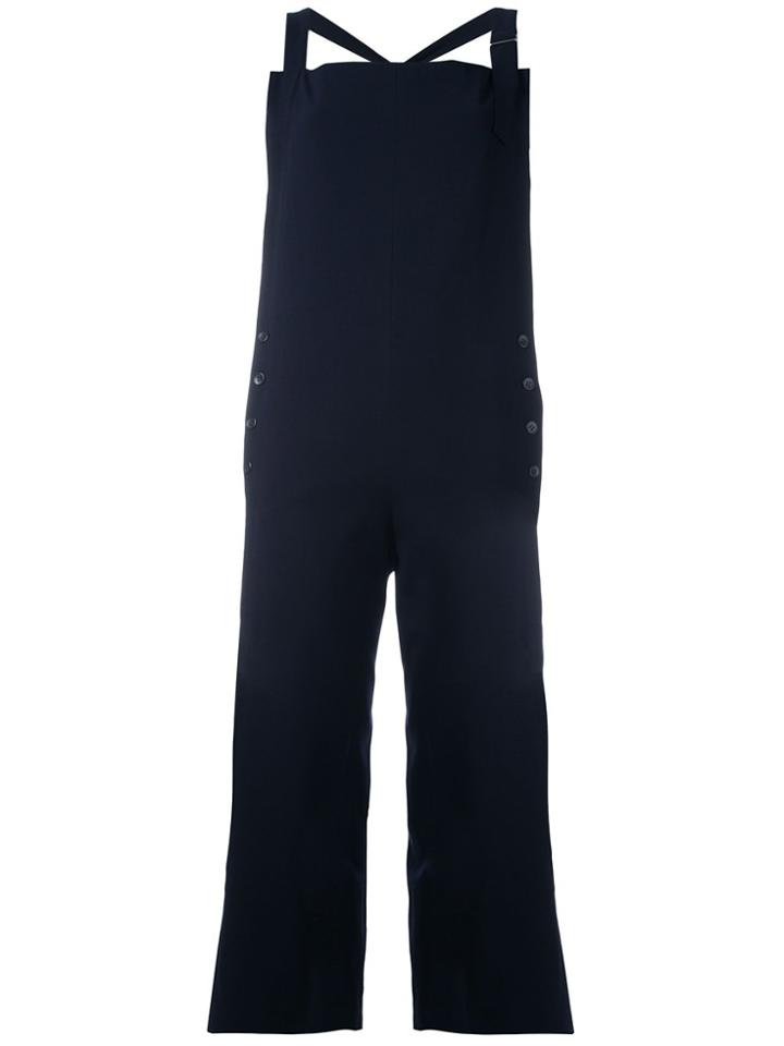 Yohji Yamamoto Vintage Sleeveless Dungarees - Blue