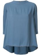 Fabiana Filippi Band Neck Blouse - Blue