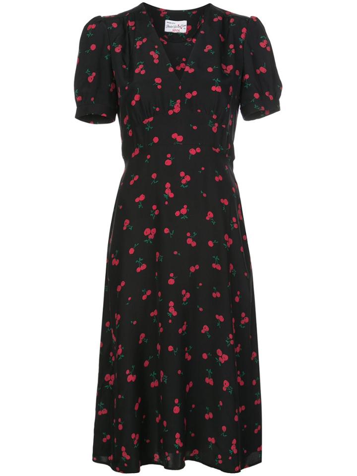 Hvn Paula Silk Dress - Black