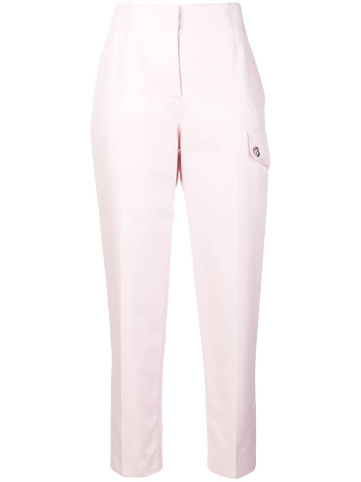 Calvin Klein 205w39nyc High-waisted Slim Trousers - Pink & Purple