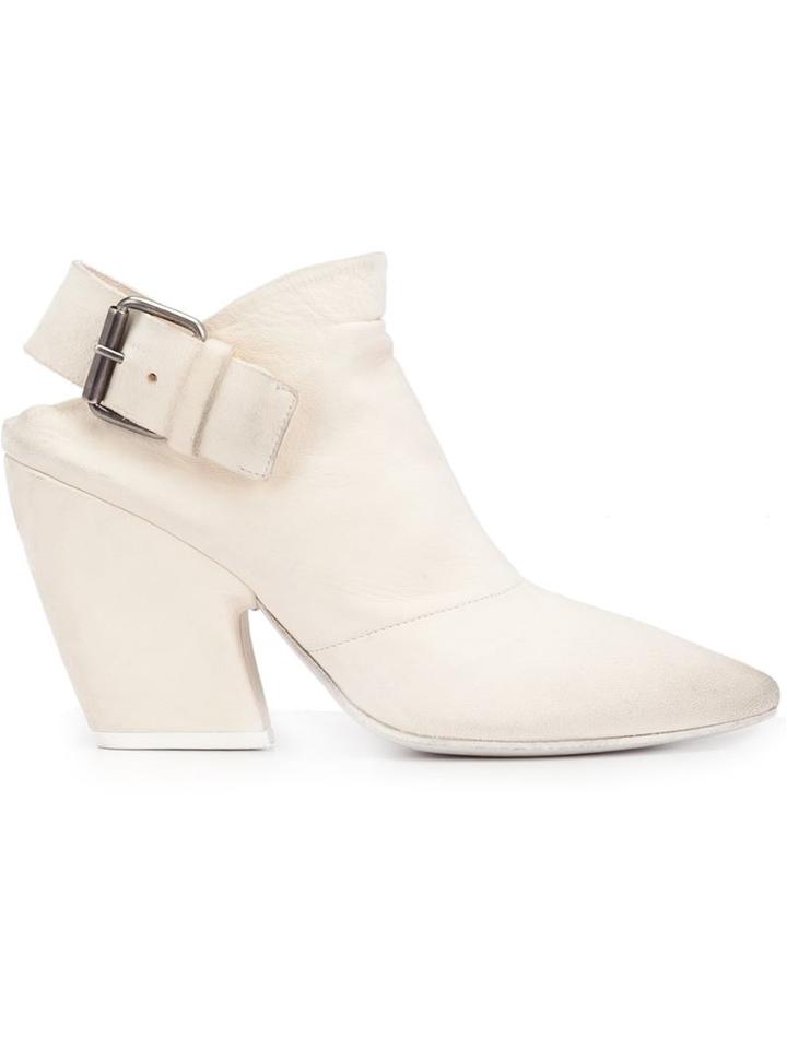 Marsèll Buckled Booties, Women's, Size: 6, White, Leather