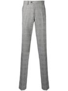 Paura Check Print Trousers - Grey