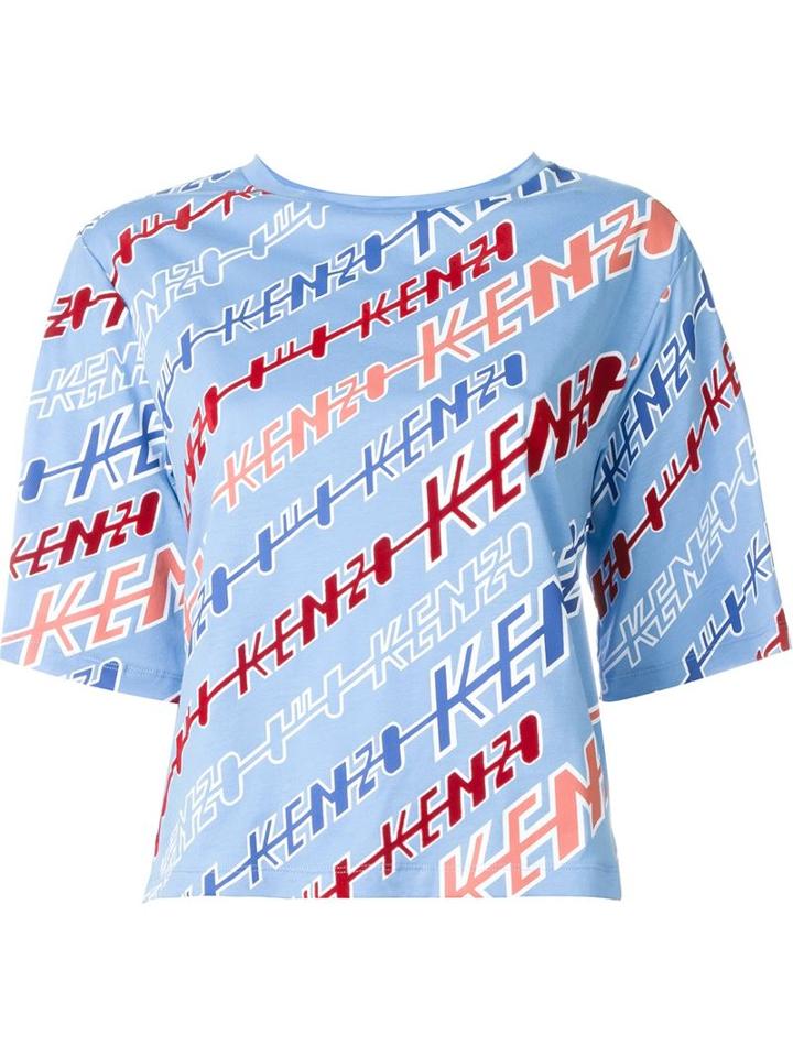 Kenzo Kenzo Flash T-shirt, Women's, Size: Xs, Blue, Cotton/modal