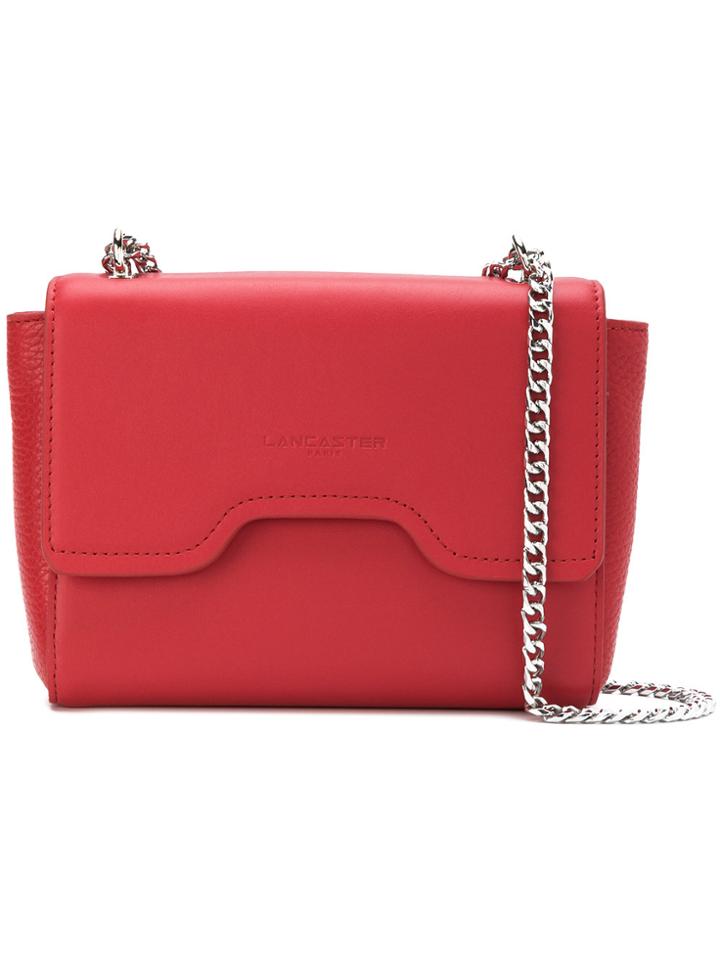 Lancaster Foldover Chain Shoulder Bag - Red