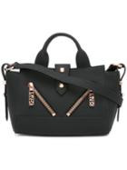 Kenzo Kalifornia Shoulder Bag, Women's, Black, Calf Leather/cotton/nylon