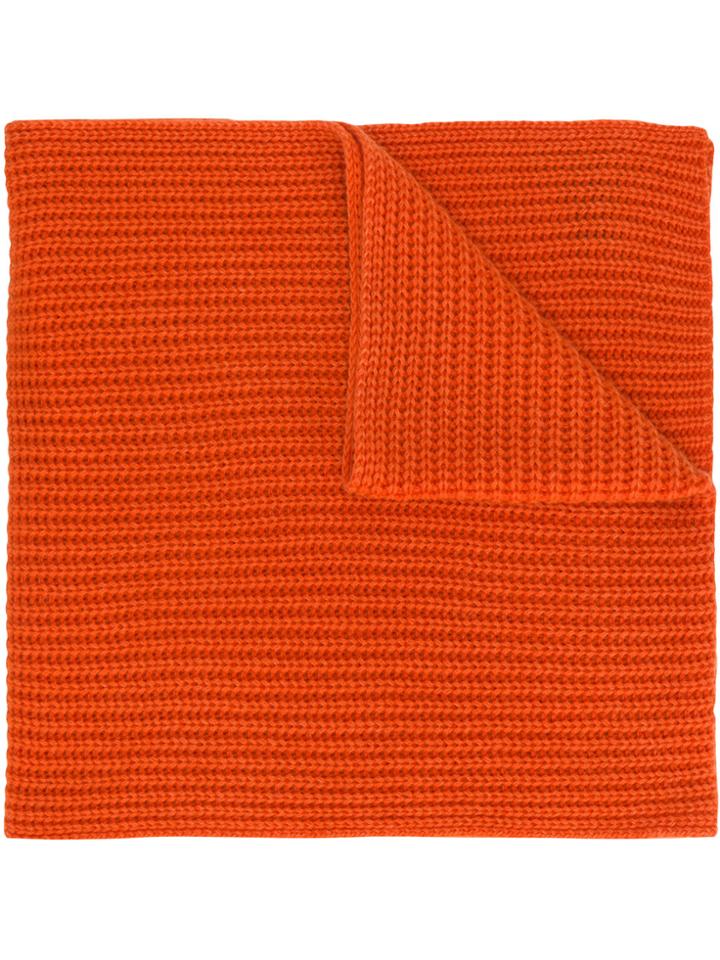 Iris Von Arnim Jersey Scarf - Yellow & Orange