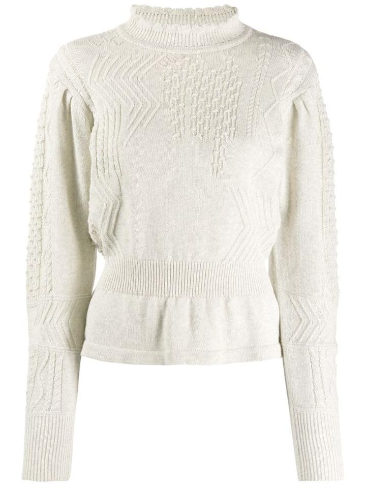 Isabel Marant Étoile Peplum Hem Jumper - Neutrals