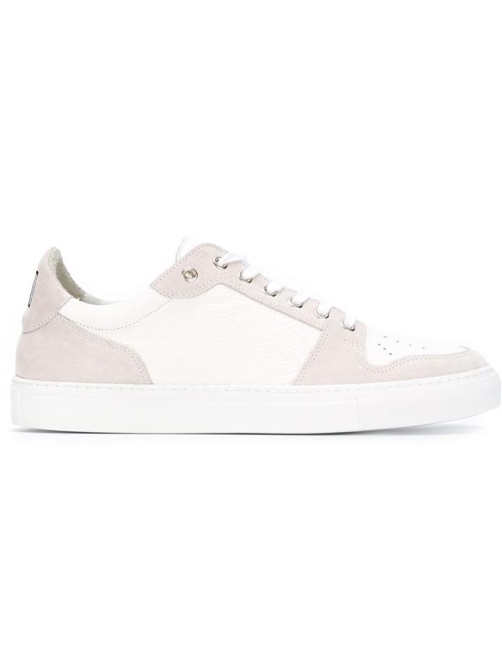 Ami Alexandre Mattiussi Panelled Sneakers, Men's, Size: 45, White, Calf Leather/rubber