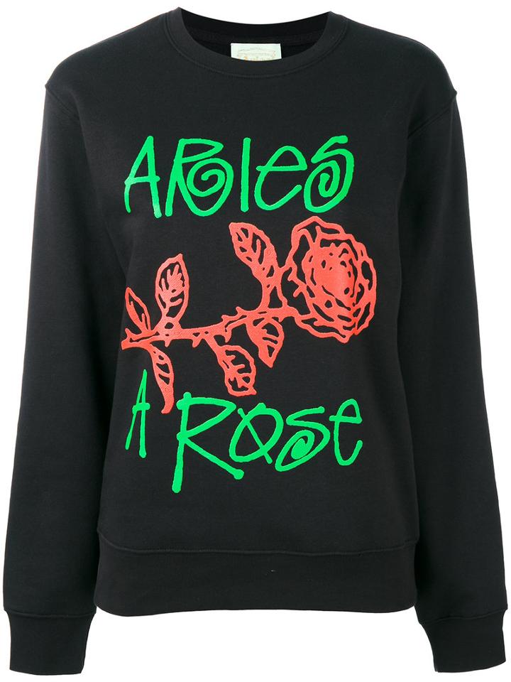 Aries Arose Sweatshirt, Women's, Size: 1, Black, Cotton