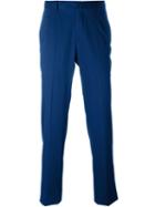 Ermenegildo Zegna Tailored Trousers, Men's, Size: 50, Blue, Cotton
