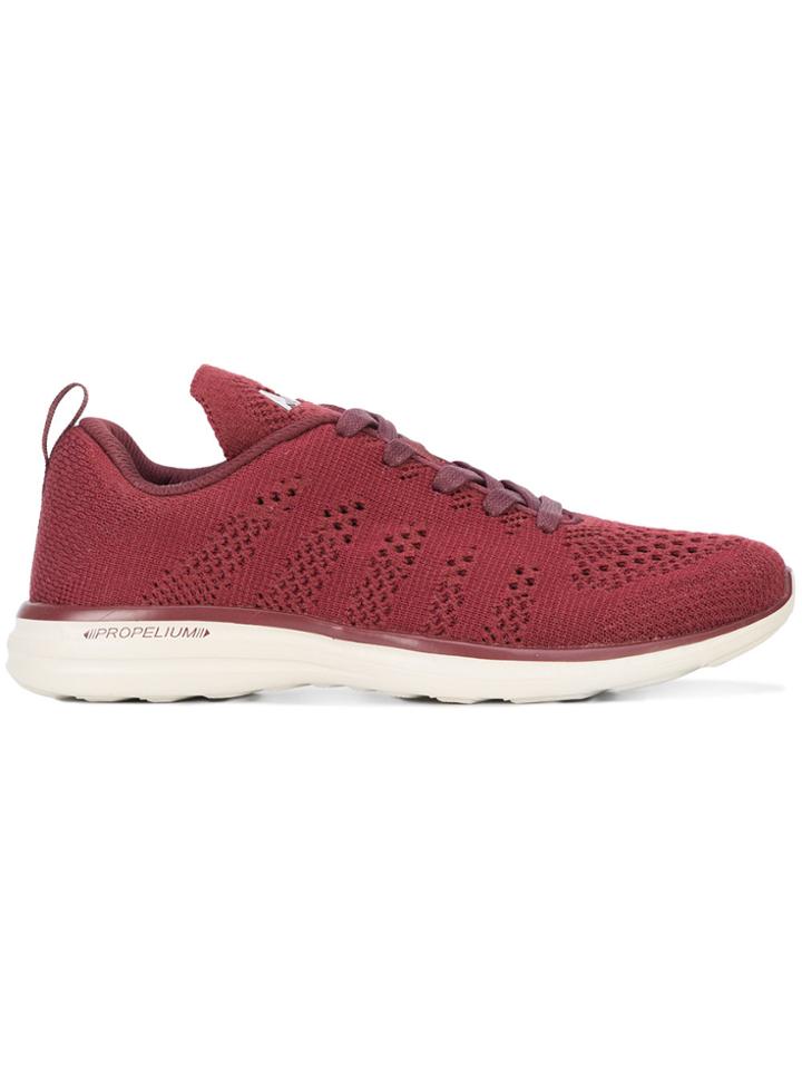 Apl Woven Lace-up Sneakers - Red