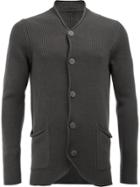 Label Under Construction Patch Pockets Cardigan - Grey