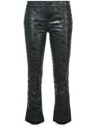Rta Cropped Kiki Zebra Jeans - Black