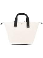 Cabas Bowler Small Tote - White