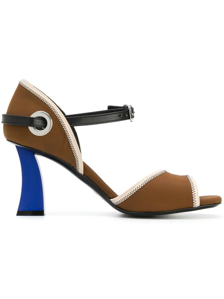 Marni Neoprene Structural Sandals - Brown