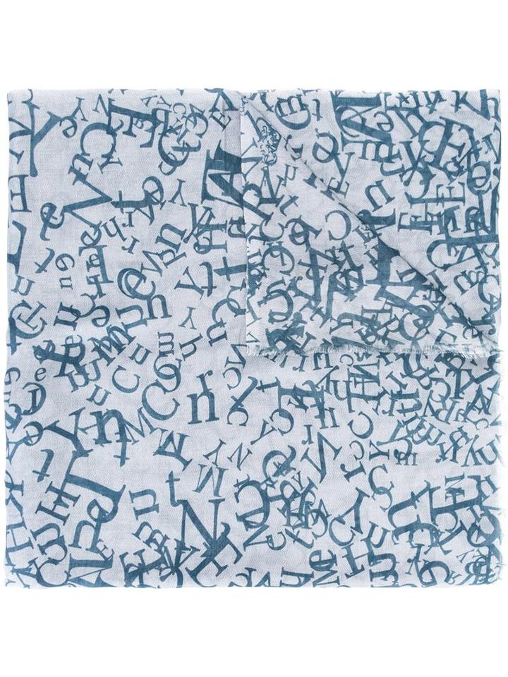 The Mercer N.y. Alphabet Print Scarf