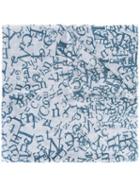The Mercer N.y. Alphabet Print Scarf