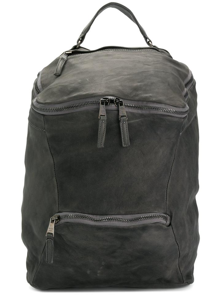 Giorgio Brato Oversized Double Zip Backpack - Grey