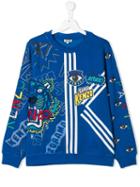 Kenzo Kids Teen Super Kenzo Sweatshirt - Blue
