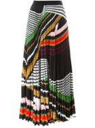 Mary Katrantzou 'pelar' Pleated Maxi Skirt, Women's, Size: 14, Polyester