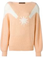 Thierry Mugler Vintage Star Motif Sweater - Pink & Purple