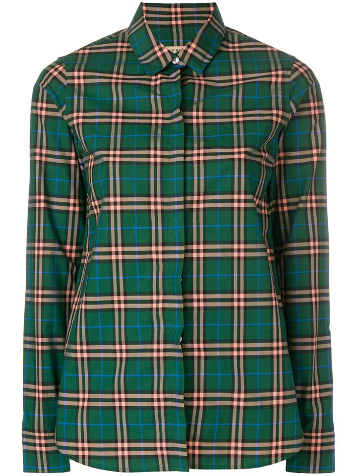 Burberry Check Shirt - Green