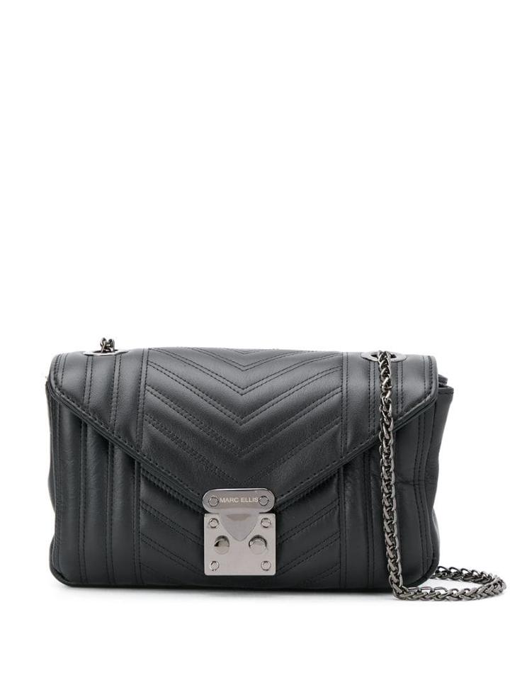 Marc Ellis Quilted Effect Shoulder Bag - Black