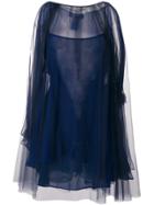 Talbot Runhof Pollo Tulle Dress - Blue