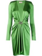 Alexandre Vauthier Draped Mini Dress - Green
