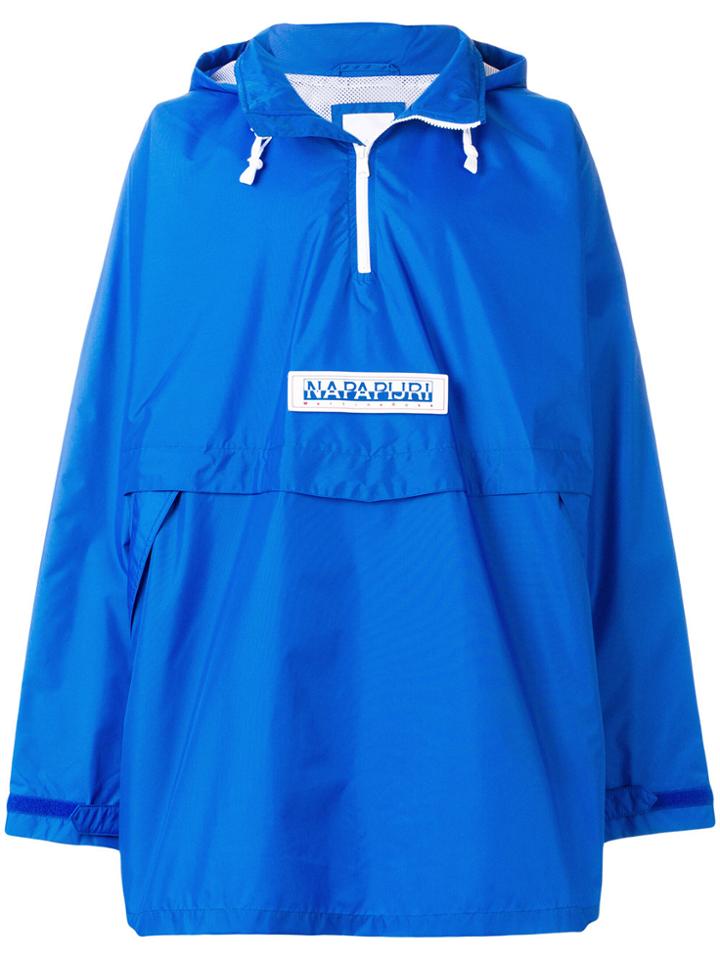 Napa By Martine Rose Oversized Hooded Jacket - Blue