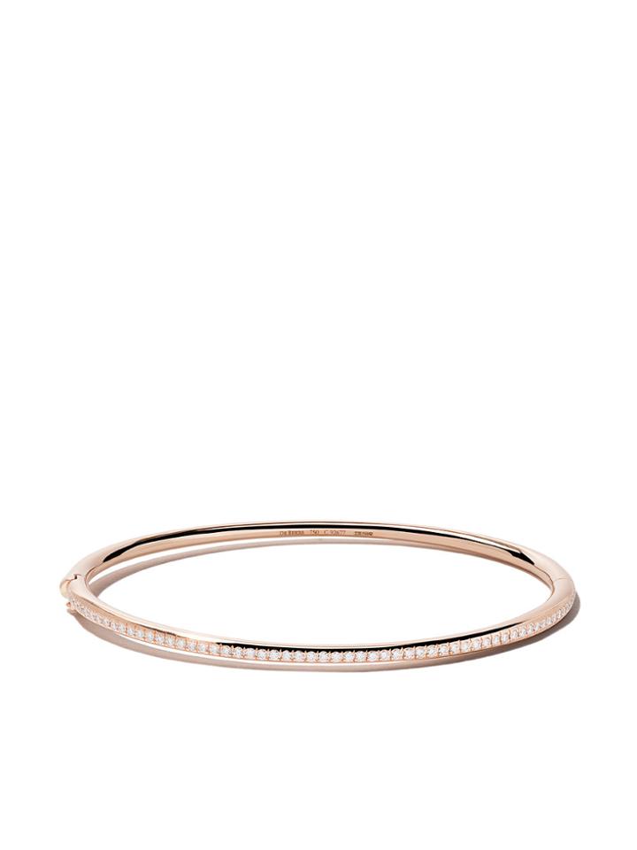 De Beers 18kt Rose Gold Micropavé Diamond Bangle - Unavailable