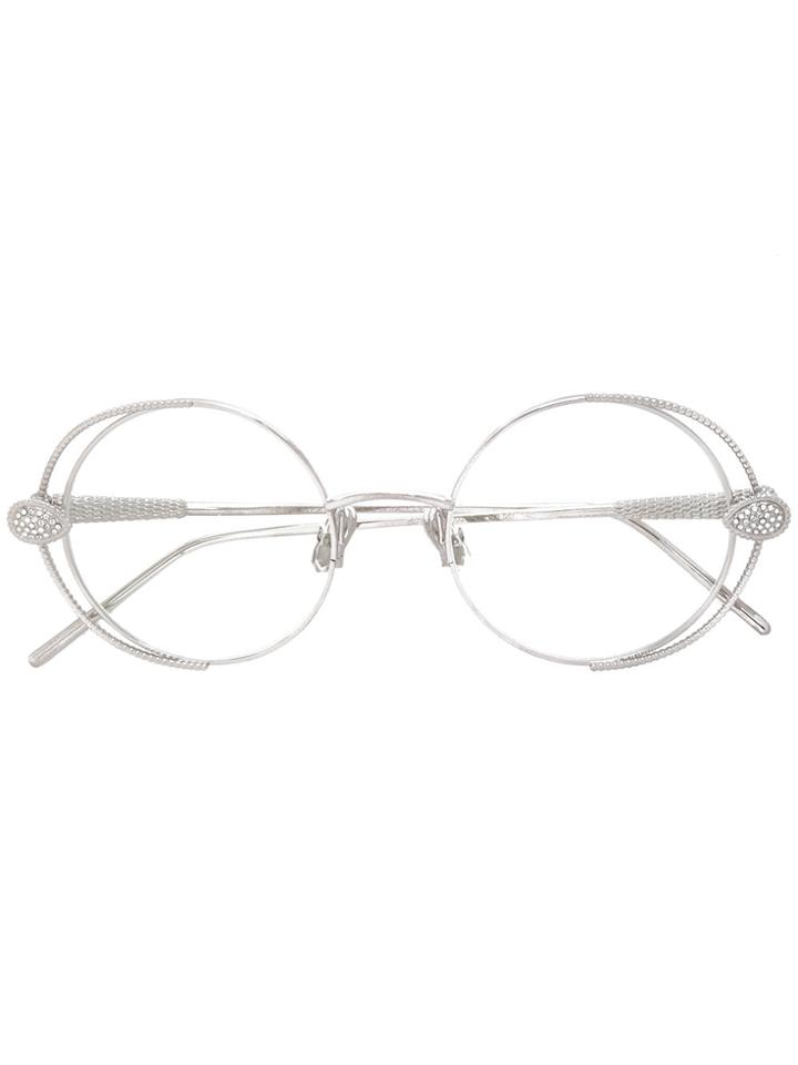Boucheron Round-frame Glasses - Metallic