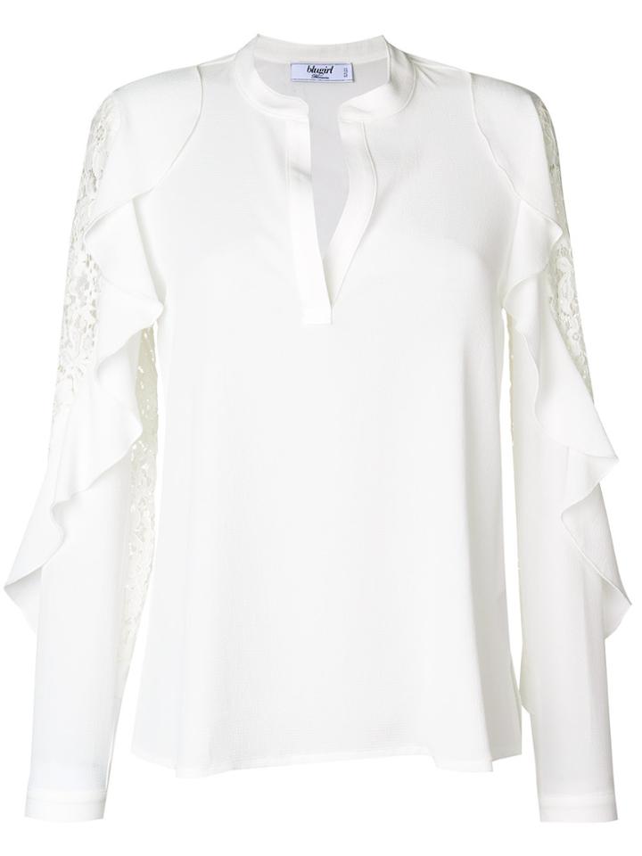 Blugirl Lace Detail Blouse - White