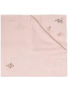 Janavi Pink Crystal Embellished Cashmere Scarf