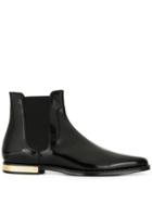 Dolce & Gabbana Textured Pointed Toe Boots - Black