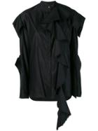 Almaz Ruffled Layer Shirt - Black