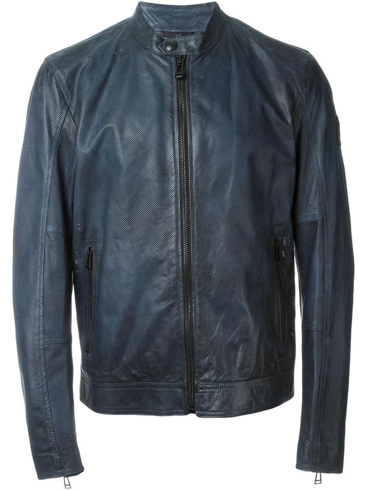 Belstaff Leather Zip Jacket