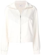Area Short Zipped Jacket - White