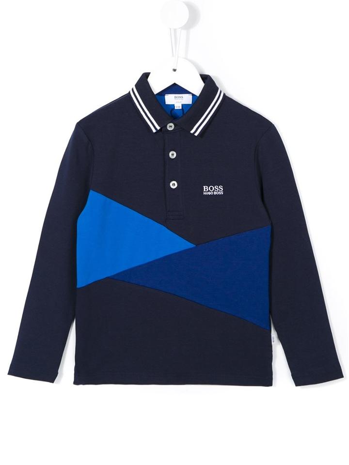 Boss Kids Colour Block Polo Shirt