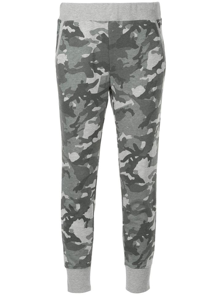 Loveless Camouflage Print Track Pants - Grey