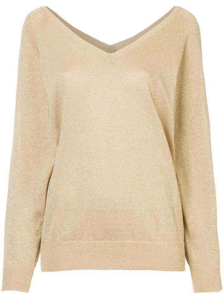 Cityshop V-neck Jumper - Yellow & Orange