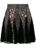 Christopher Kane Crystal Lace Mini Skirt - Black
